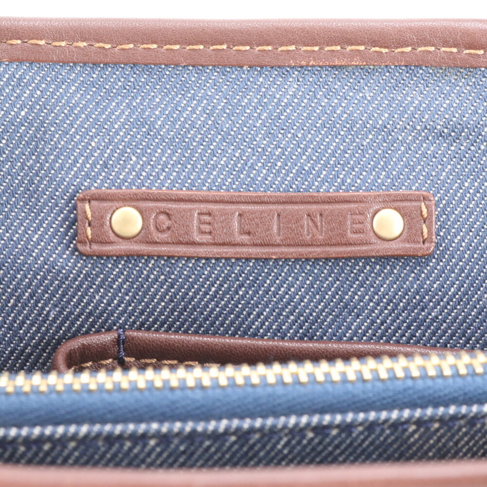 Celine Macadam Leather Denim Handbag Tote Bag for Women - Picture 9 of 9